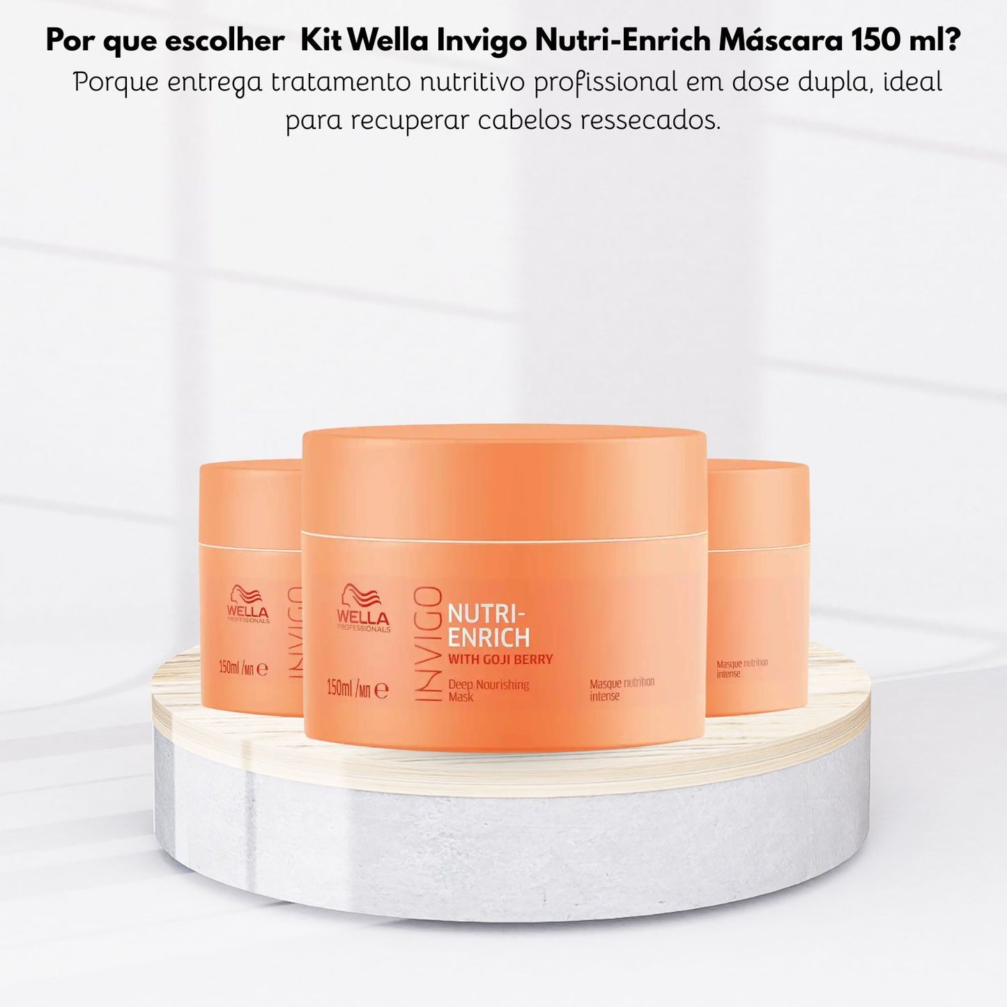 Kit Wella Invigo Nutri-Enrich 3 Máscara 150 ml