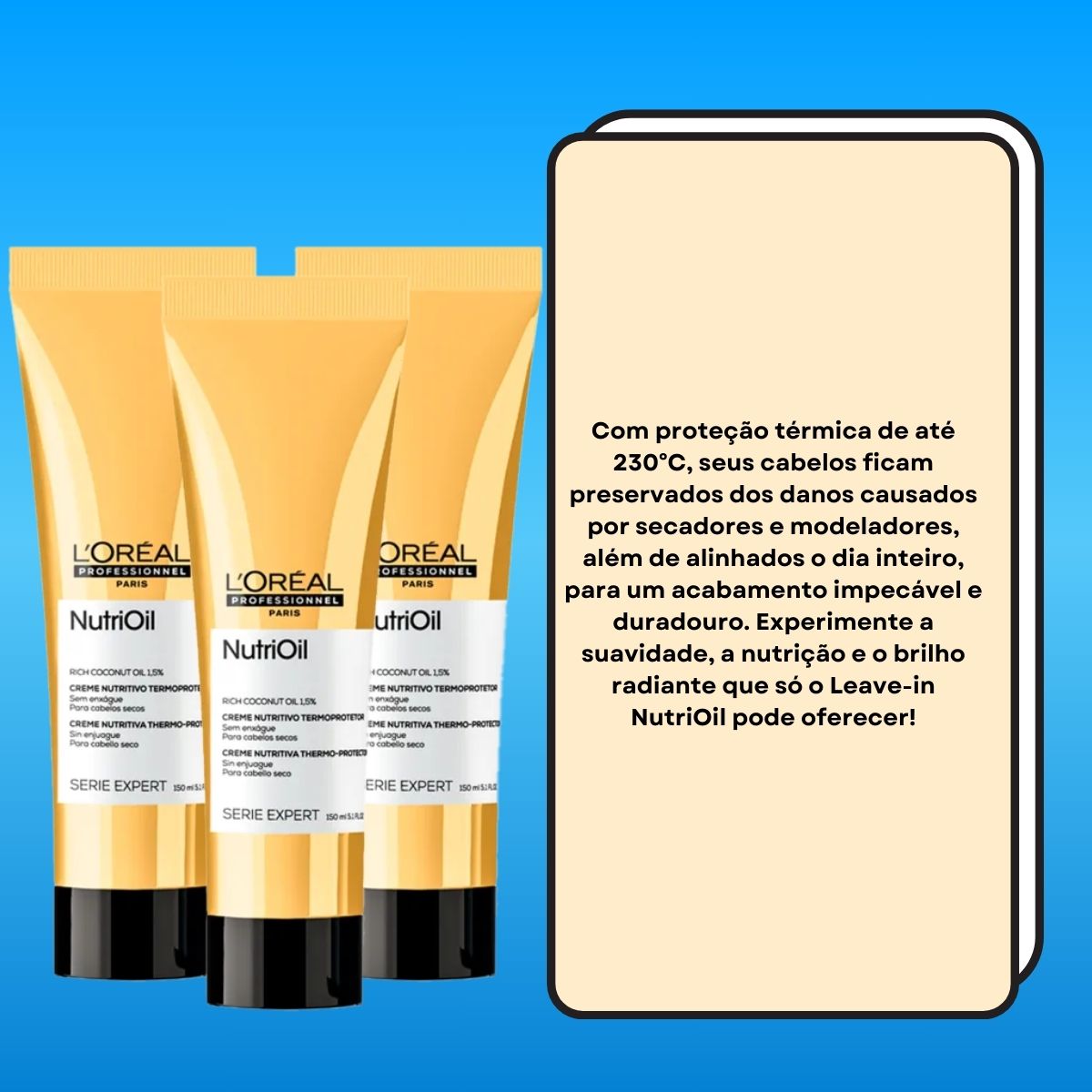 Kit Loreal NutriOil 3 Leave-in 150 ml