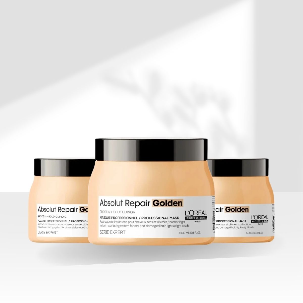 Kit Loreal Absolut Repair Gold Quinoa 3 Máscara 500 g