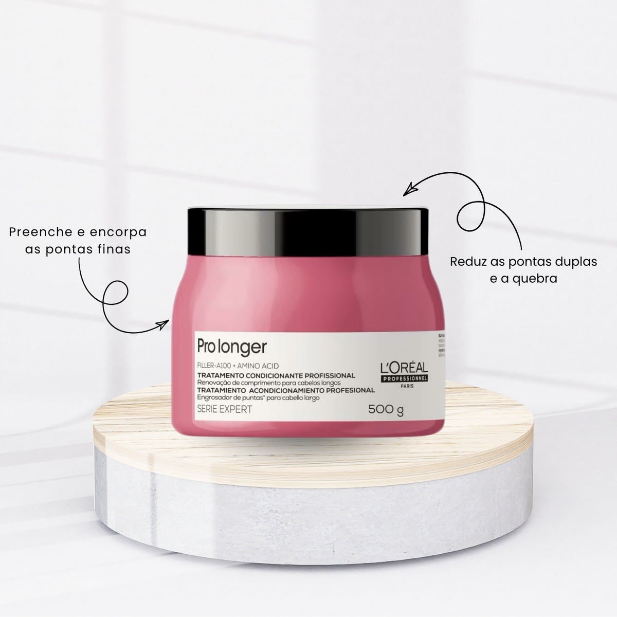 Kit Loreal Pro Longer Shampoo 1,5L e Máscara 500 g