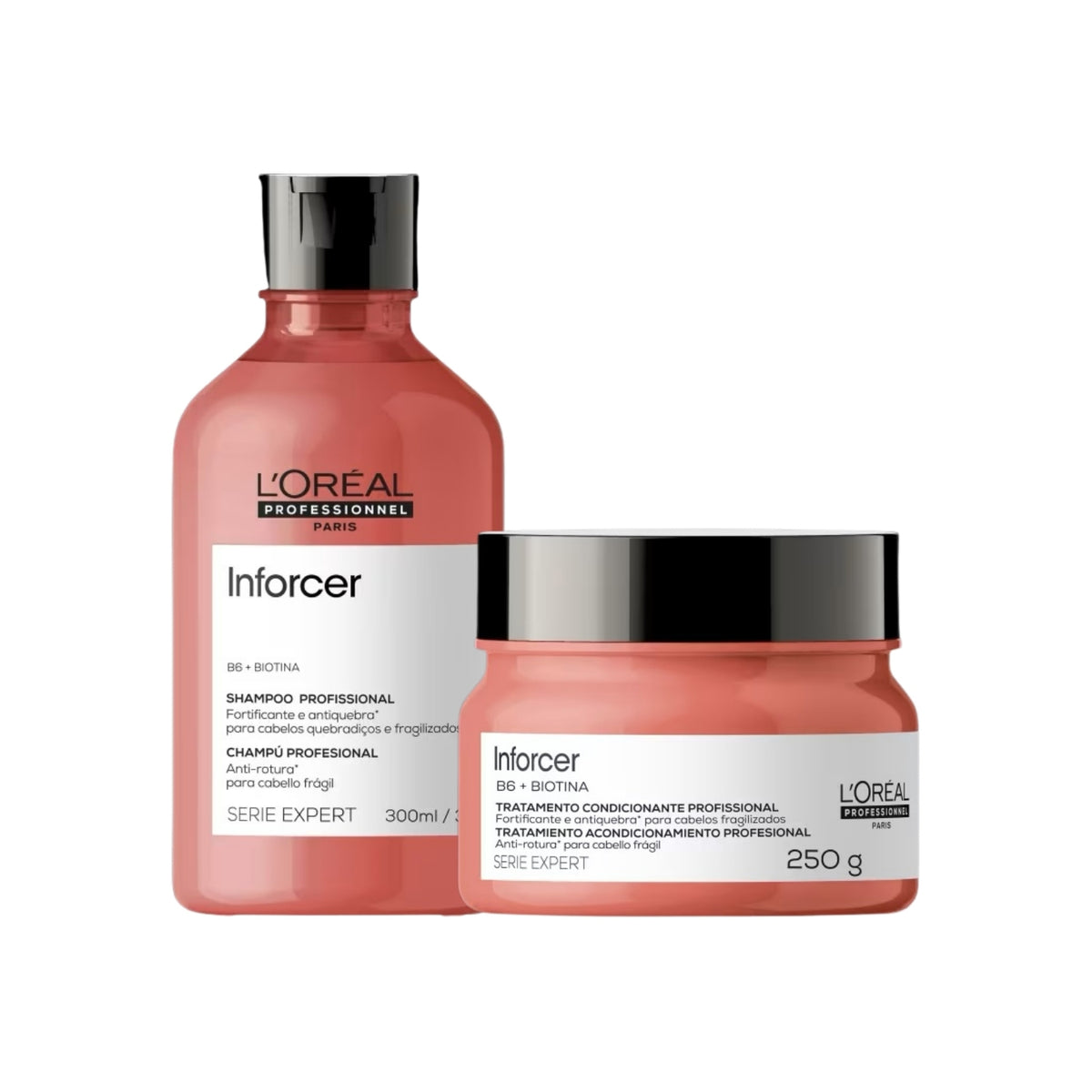 Kit Loreal Inforcer Shampoo e Máscara