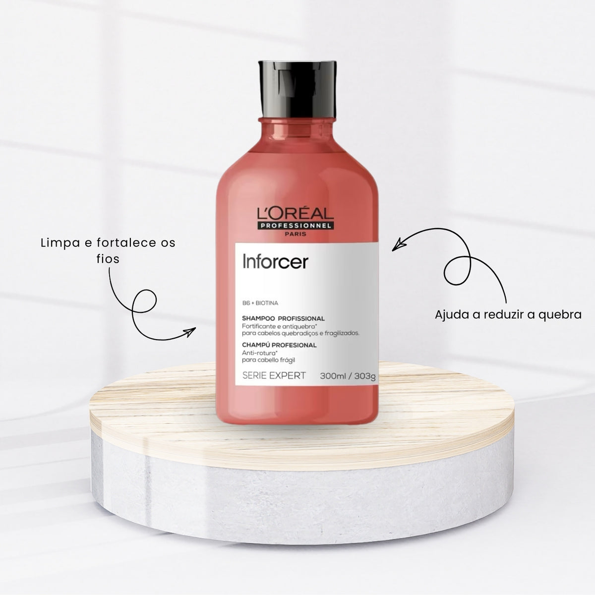 Kit Loreal Inforcer Shampoo e Máscara