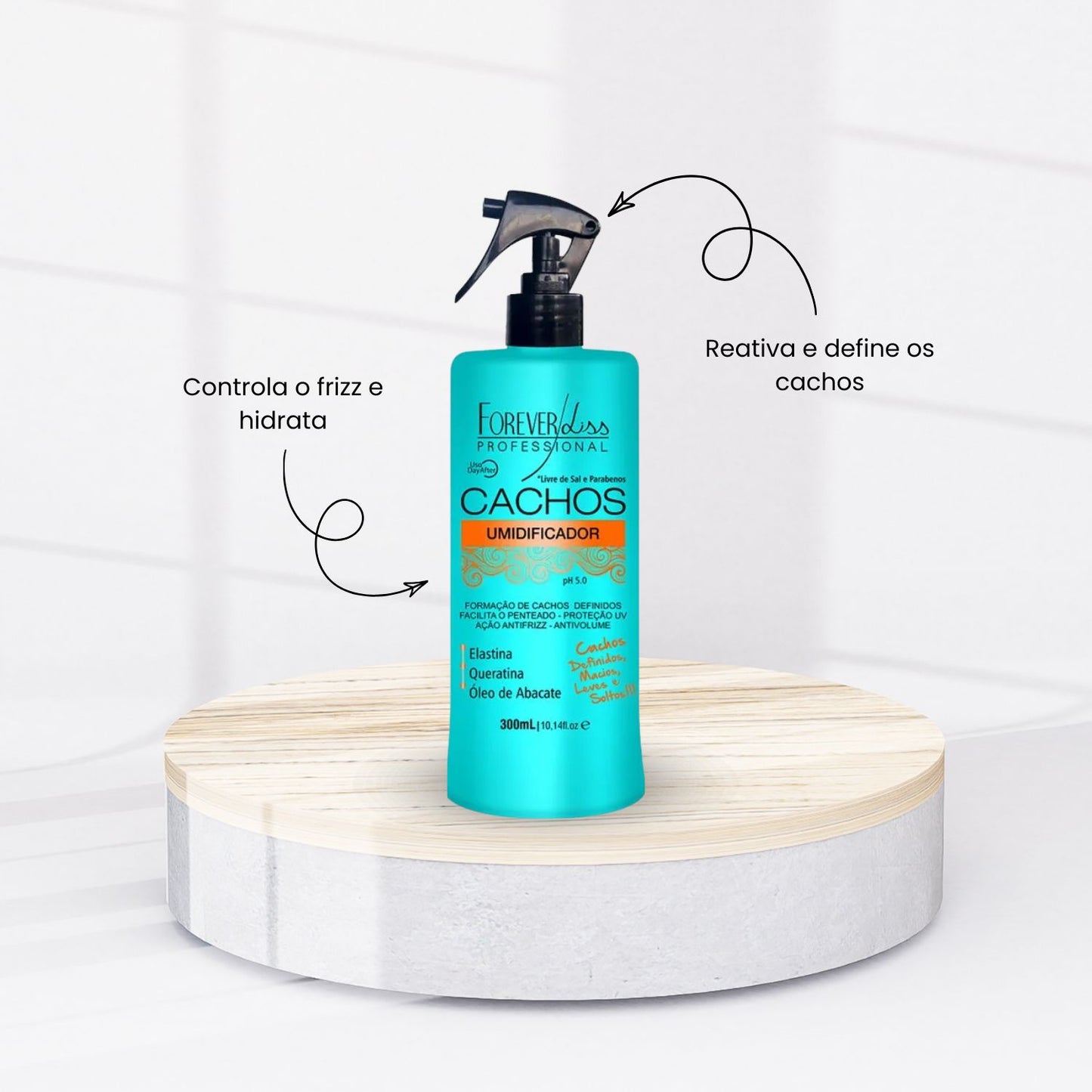 Kit Forever Liss Cachos Formador e Manutenção dos Cachos para Cabelo Cacheado