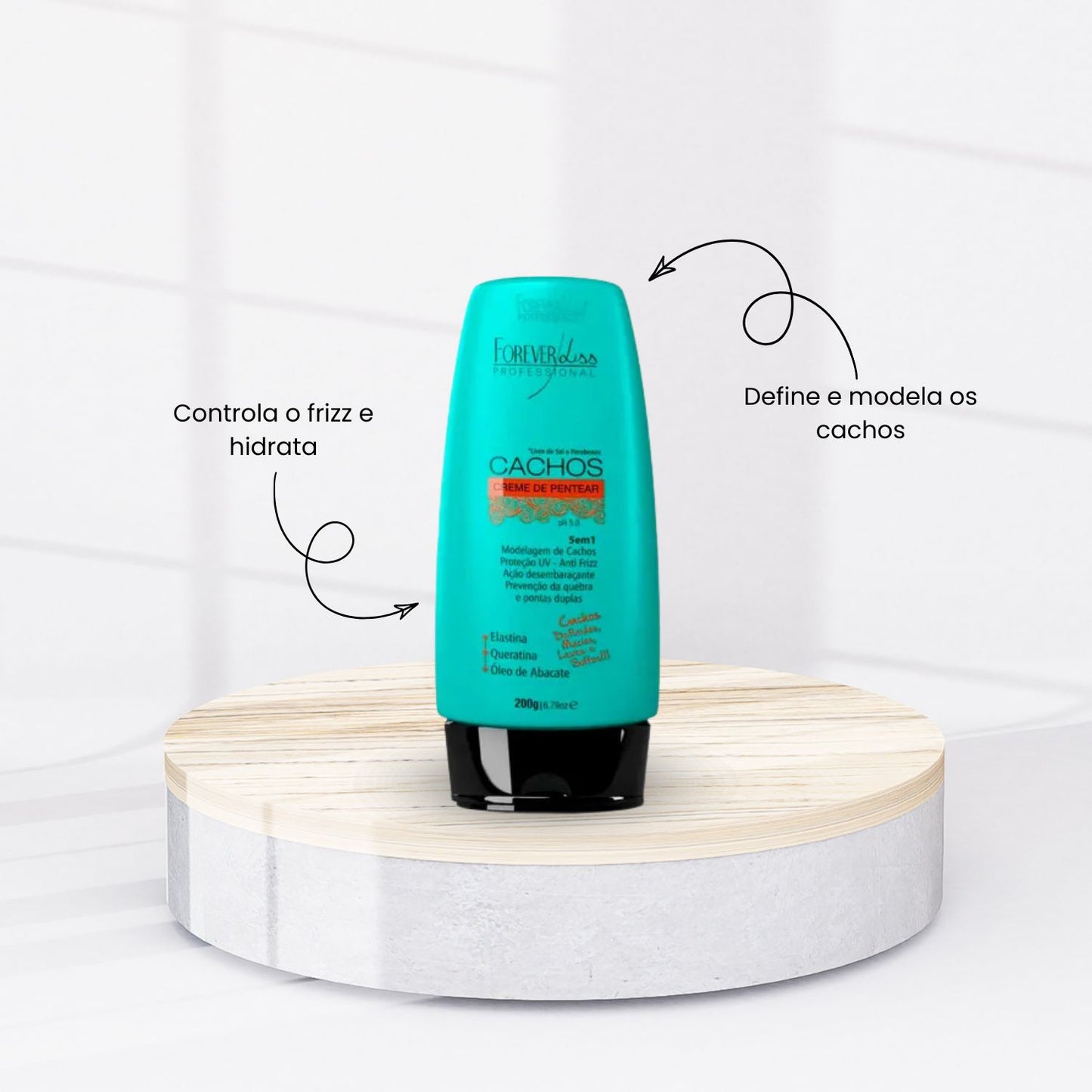 Kit Forever Liss Cachos Formador e Manutenção dos Cachos para Cabelo Cacheado