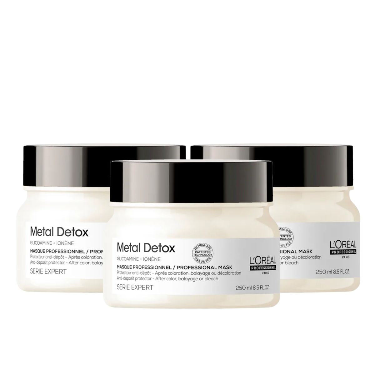Kit Loreal Metal Detox 3 Máscara Capilar 250 ml