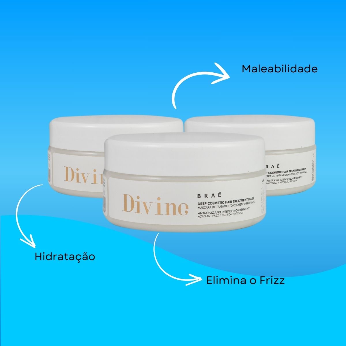Kit Braé Divine 3 Máscara Capilar 200 g