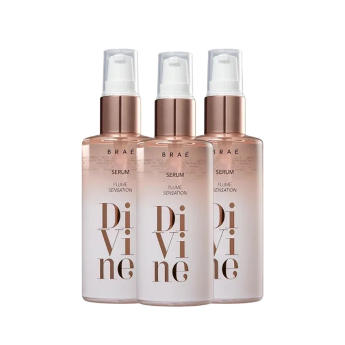 Kit Braé Divine Plume Sensation 3 Sérum Reparador 60 ml