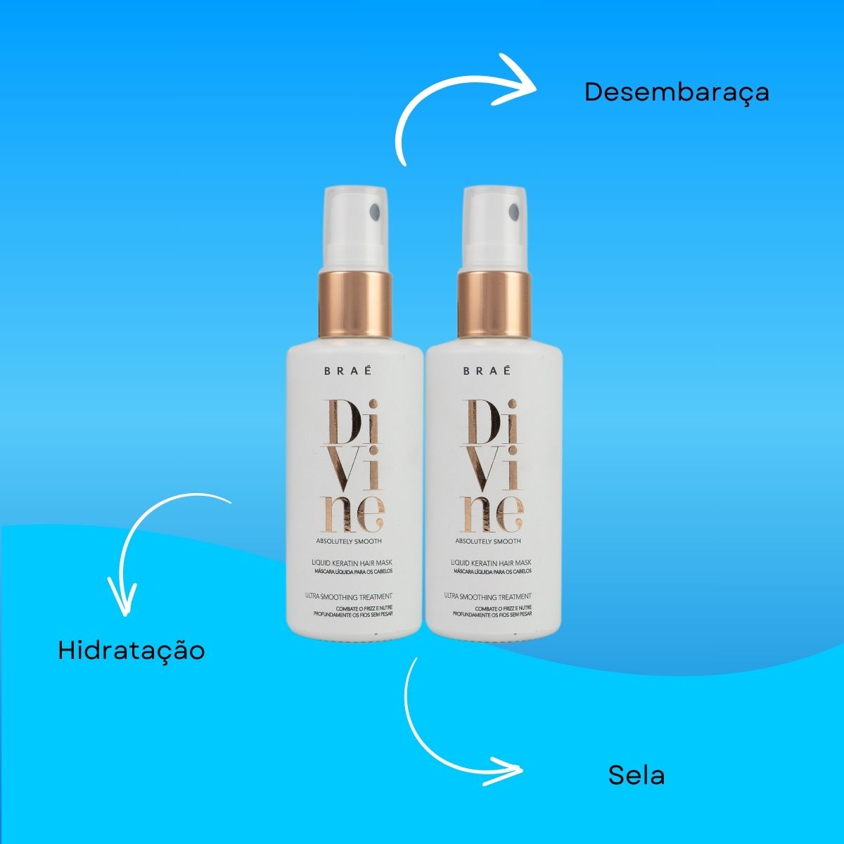 Kit Braé Divine 2 Máscara Capilar 60 ml