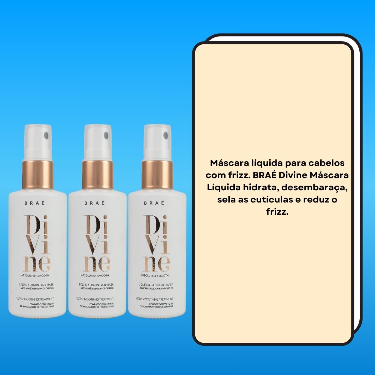 Kit Braé Divine 3 Máscara Capilar 60 ml