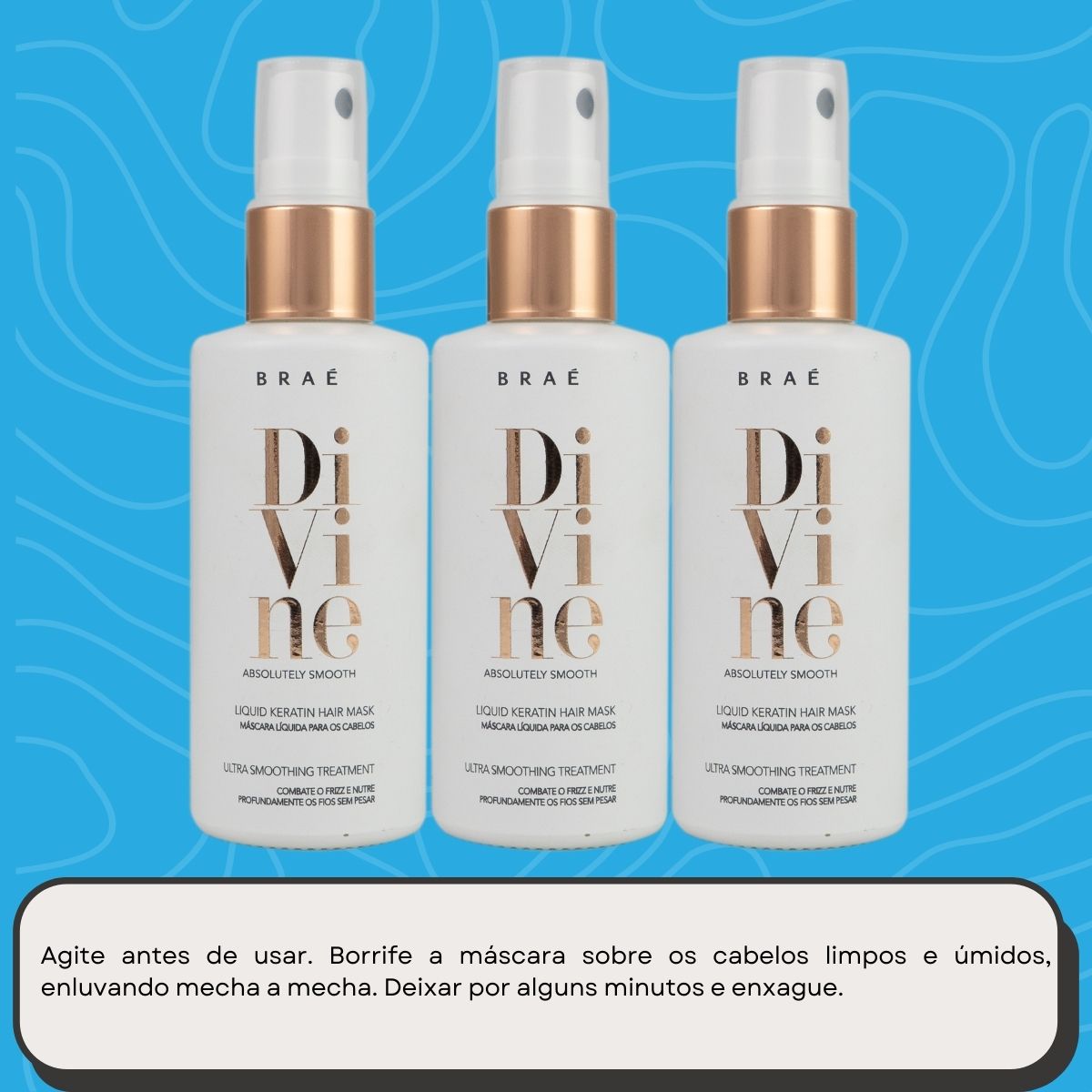 Kit Braé Divine 3 Máscara Capilar 60 ml