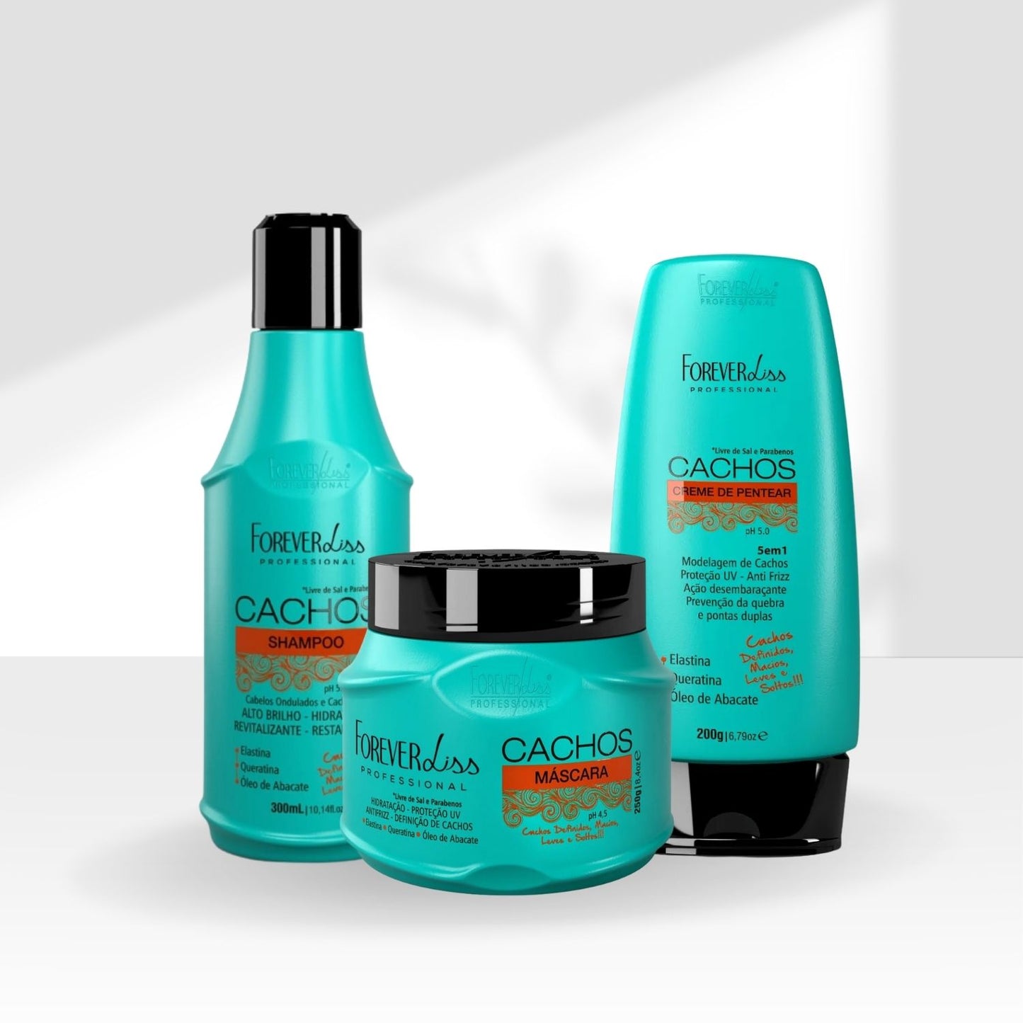 Kit Forever Liss Cachos Trio para Cabelo Cacheado