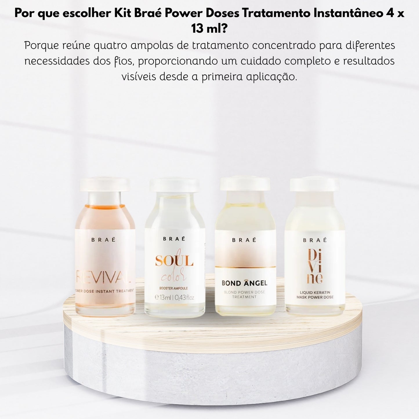 Kit Braé Power Doses Tratamento Instantâneo 4 x 13 ml