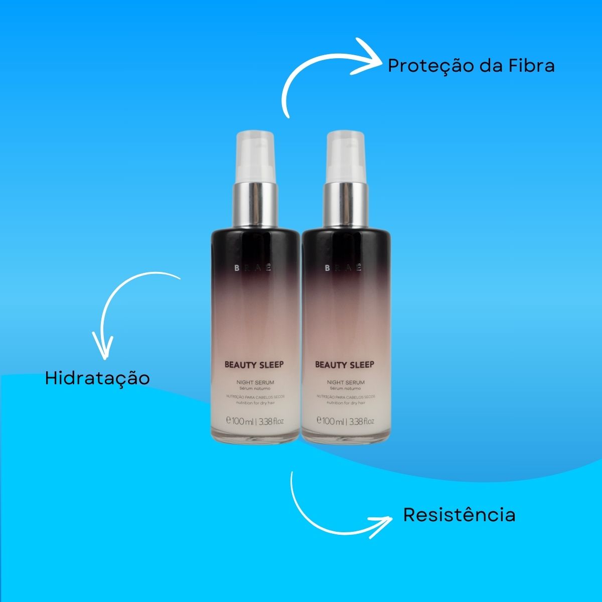 Kit Braé Beauty Sleep Night 2 Sérum Tratamento Noturno 100 ml