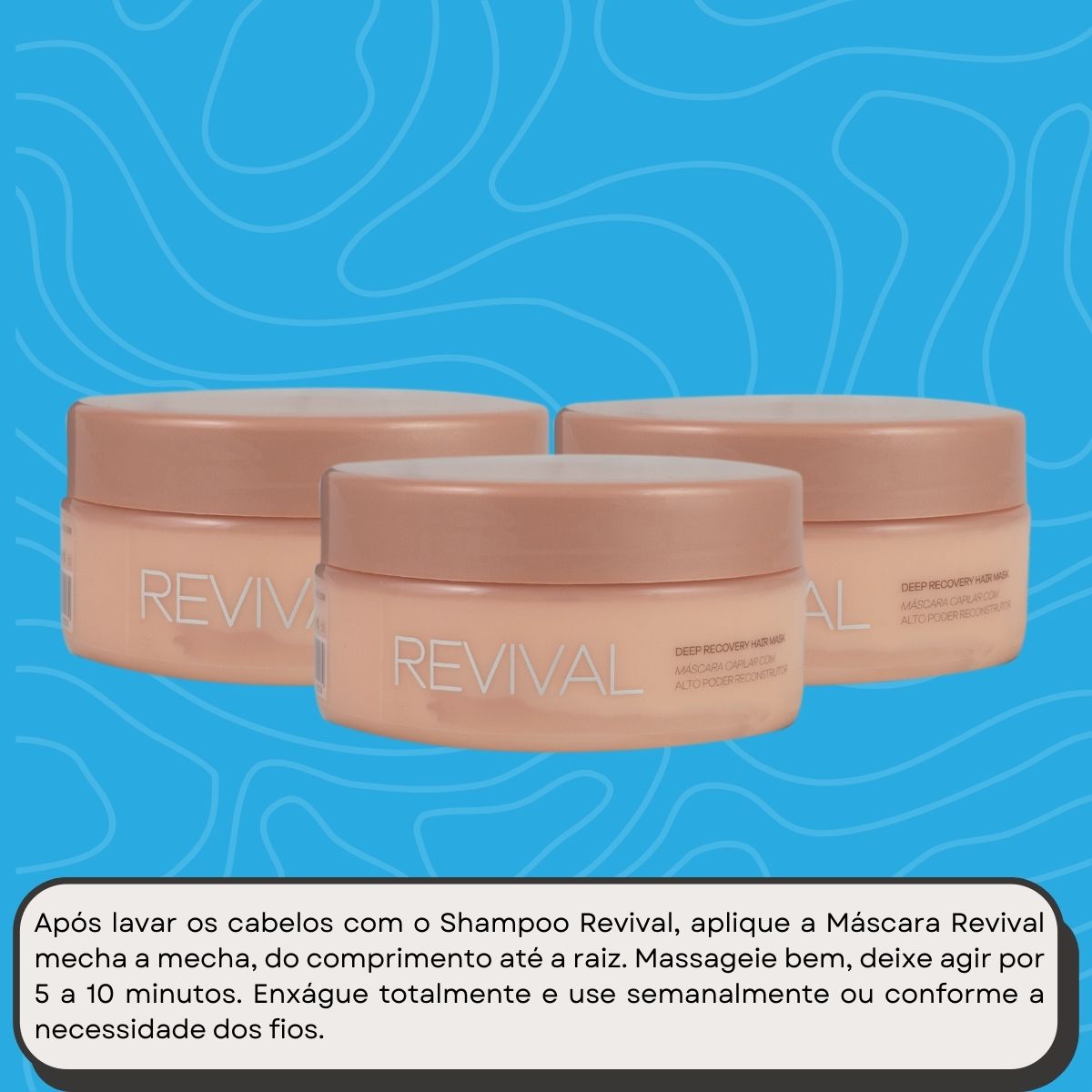 Kit Braé Revival 3 Máscara de Reconstrução 200 g