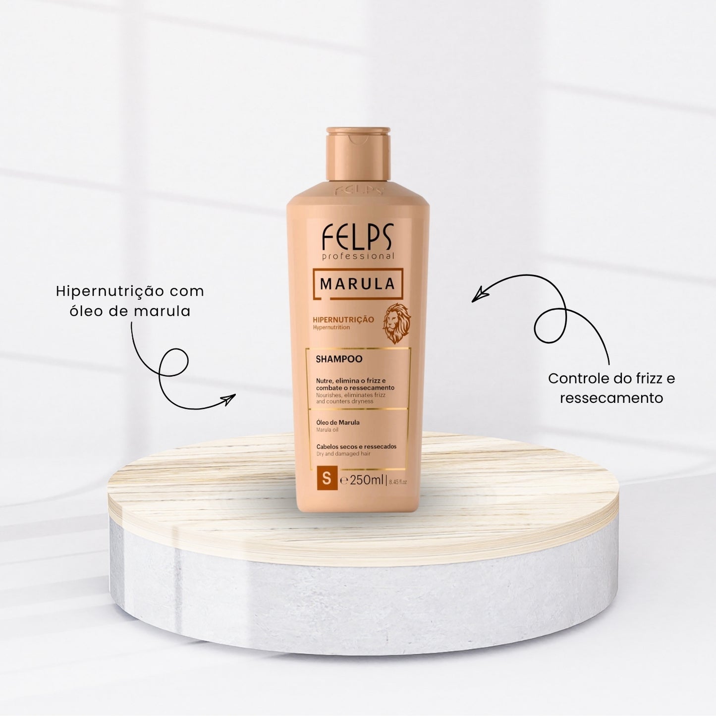 Shampoo Felps Marula Hipernutrição Shampoo Hidratante 250 ml