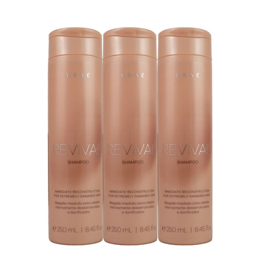 Kit Braé Revival 3 Shampoo Reconstrutor 250 ml