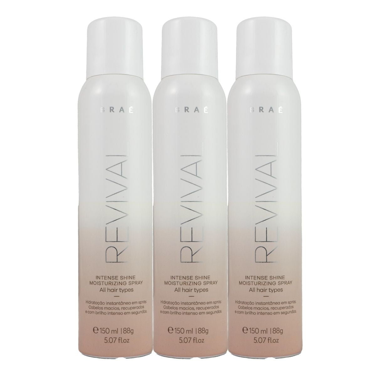 Kit Braé Revival Intense Shine Moisturizing 3 Leave-in 150 g