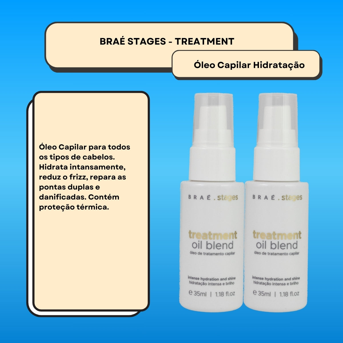 Kit Braé Stages Treatment 2 Oil Blend 35 ml