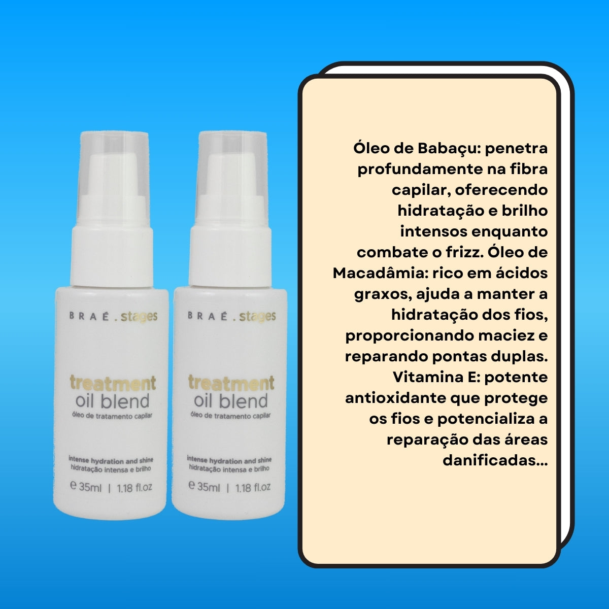 Kit Braé Stages Treatment 2 Oil Blend 35 ml