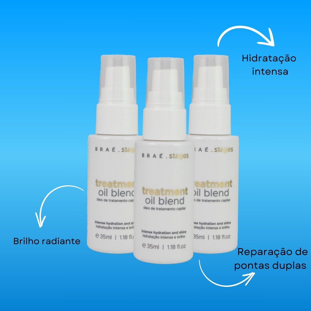 Kit Braé Stages Treatment 3 Oil Blend 35 ml