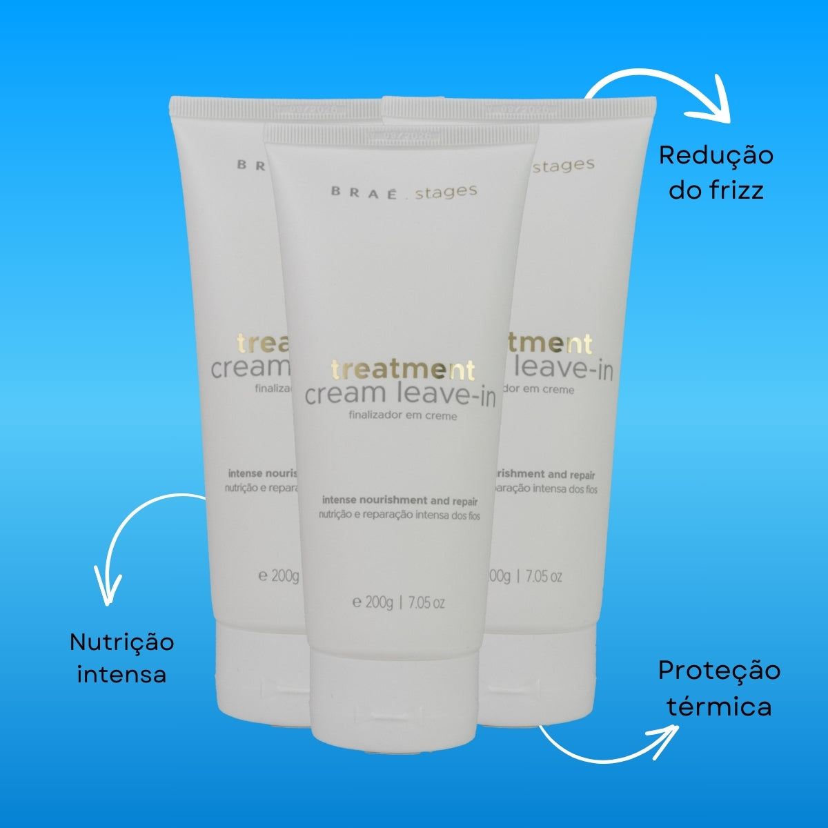 Kit Braé Stages Treatment 3 Cream Leave-in 200 g
