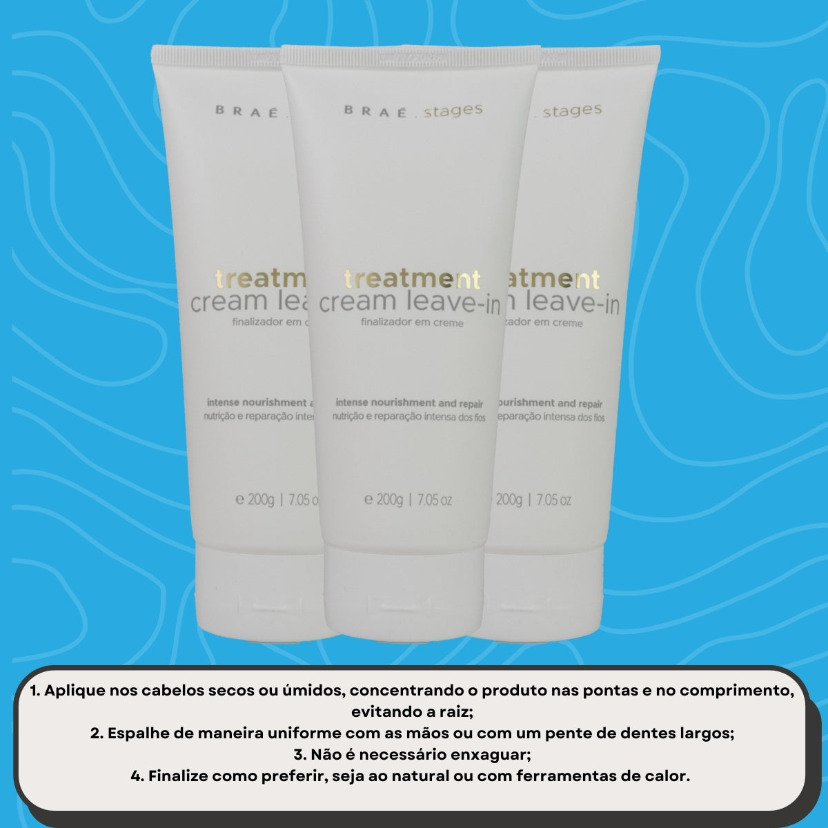 Kit Braé Stages Treatment 3 Cream Leave-in 200 g