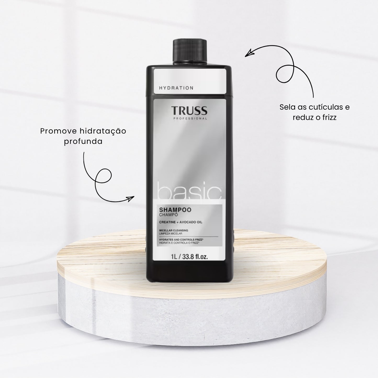 Shampoo Truss Hydration Basic Shampoo Hidratante 1 Litro