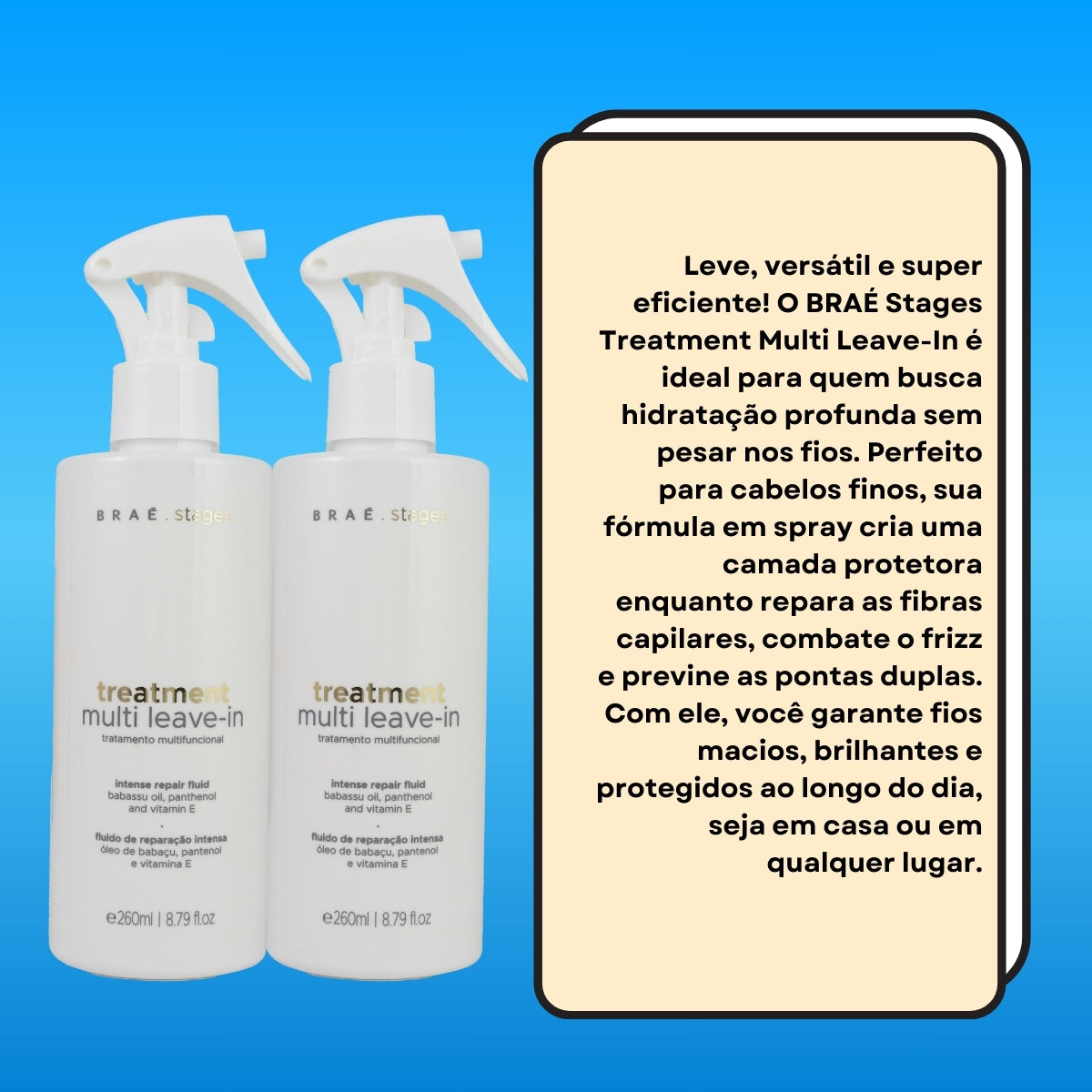 Kit Braé Stages Treatment Multi 2 Leave-in 260 ml
