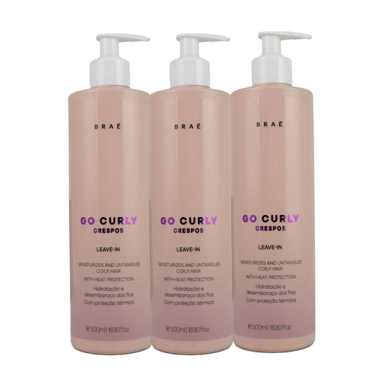 Kit Braé Go Curly Crespos 3 Leave-in 500 ml
