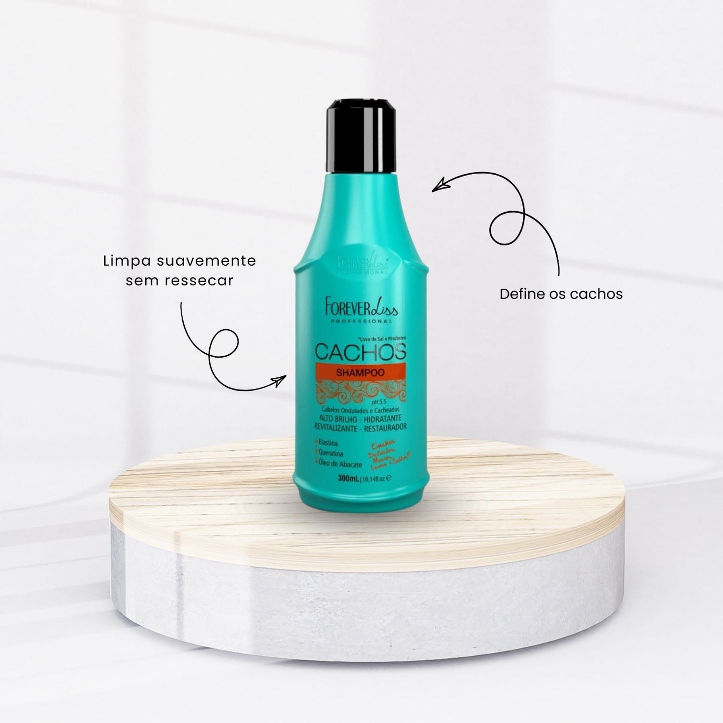 Shampoo Forever Liss Cachos para Cabelo Cacheado 300 ml