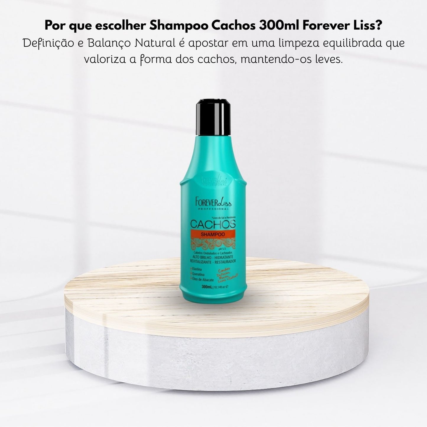 Shampoo Forever Liss Cachos para Cabelo Cacheado 300 ml