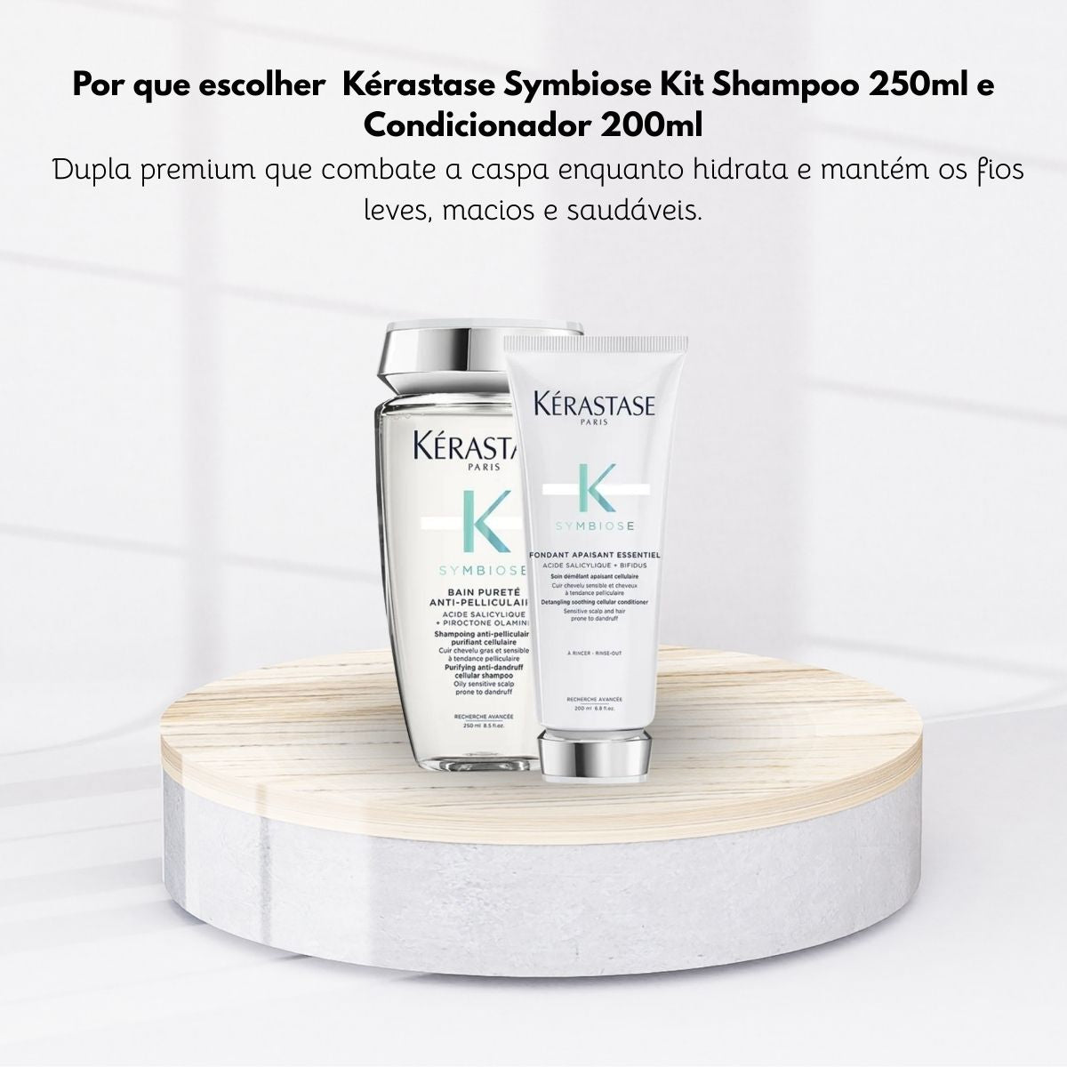 Kit Kérastase Symbiose Shampoo 250 ml e Condicionador 200 ml