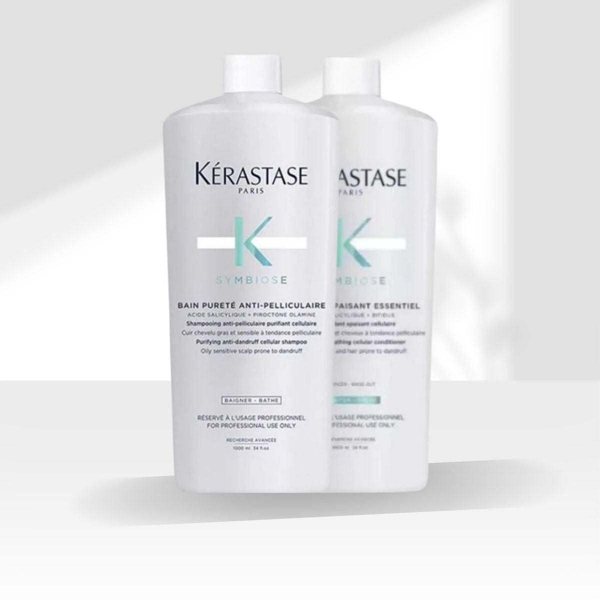 Kérastase シャンプーセット 1000ml×2 Kit Kérastase Symbiose Shampoo e Condicionador 1 Litro – Doce Beleza
