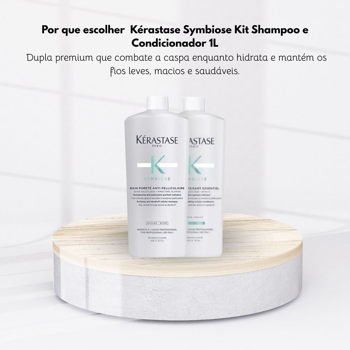 Kit Kérastase Symbiose Shampoo e Condicionador 1 Litro – Doce Beleza
