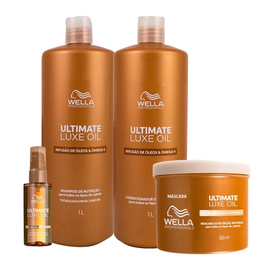 Kit Wella Ultimate Luxe Oil Salão (4 Produtos)