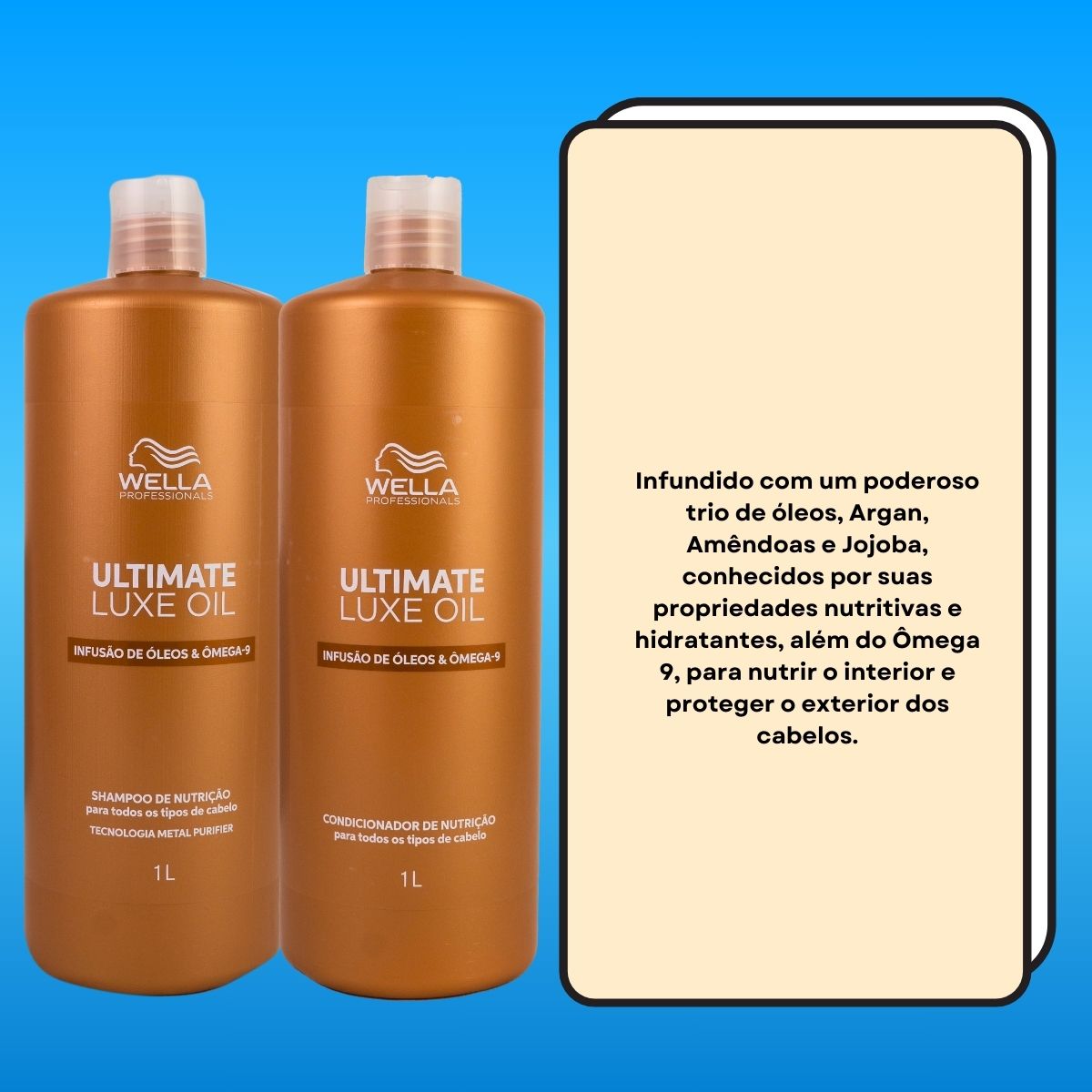 Kit Wella Ultimate Luxe Shampoo e Condicionador 1 Litro