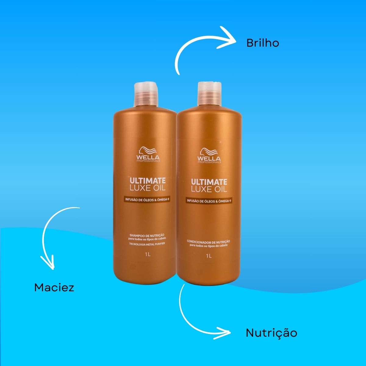 Kit Wella Ultimate Luxe Shampoo e Condicionador 1 Litro