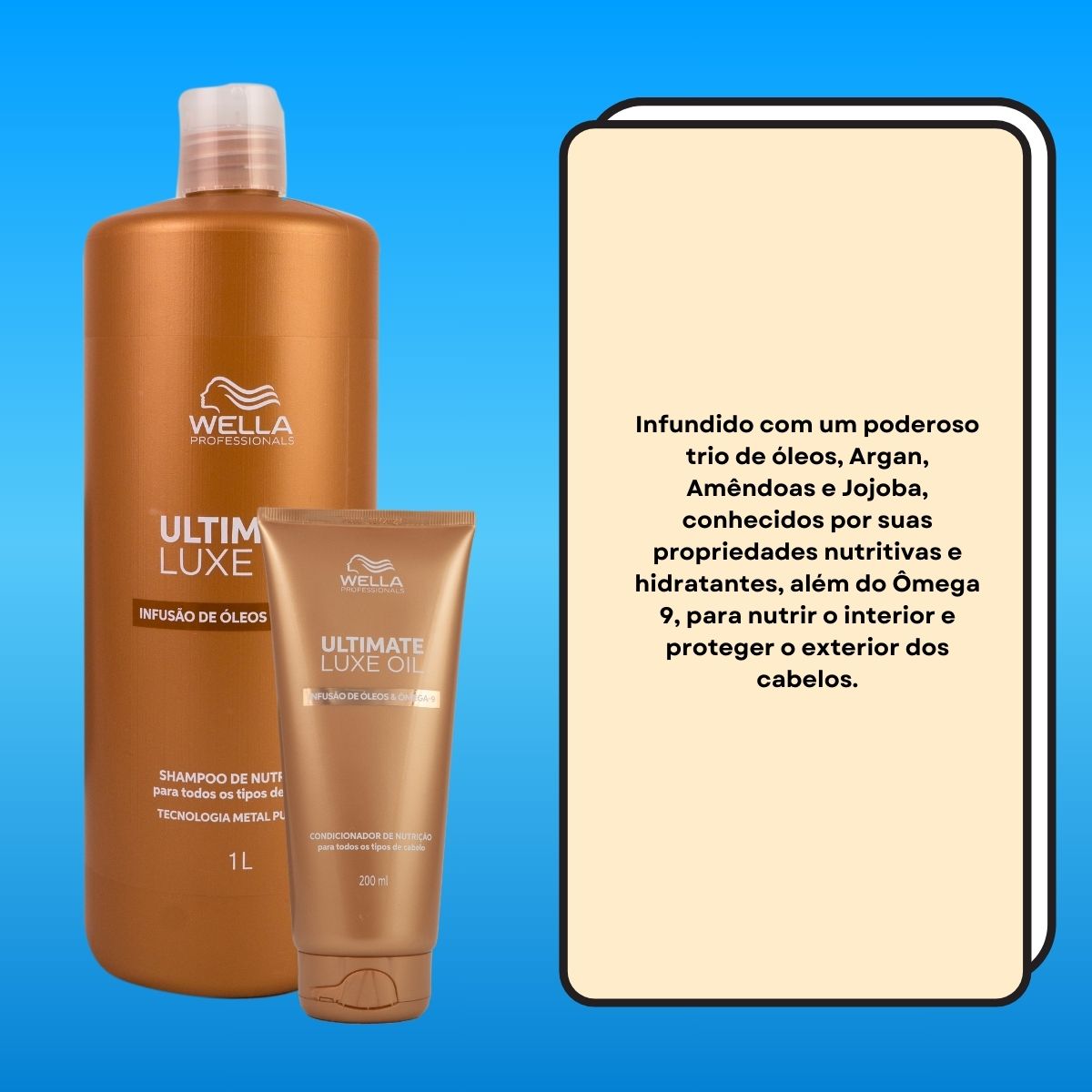 Kit Wella Ultimate Luxe Oil Salão (2 Produtos)