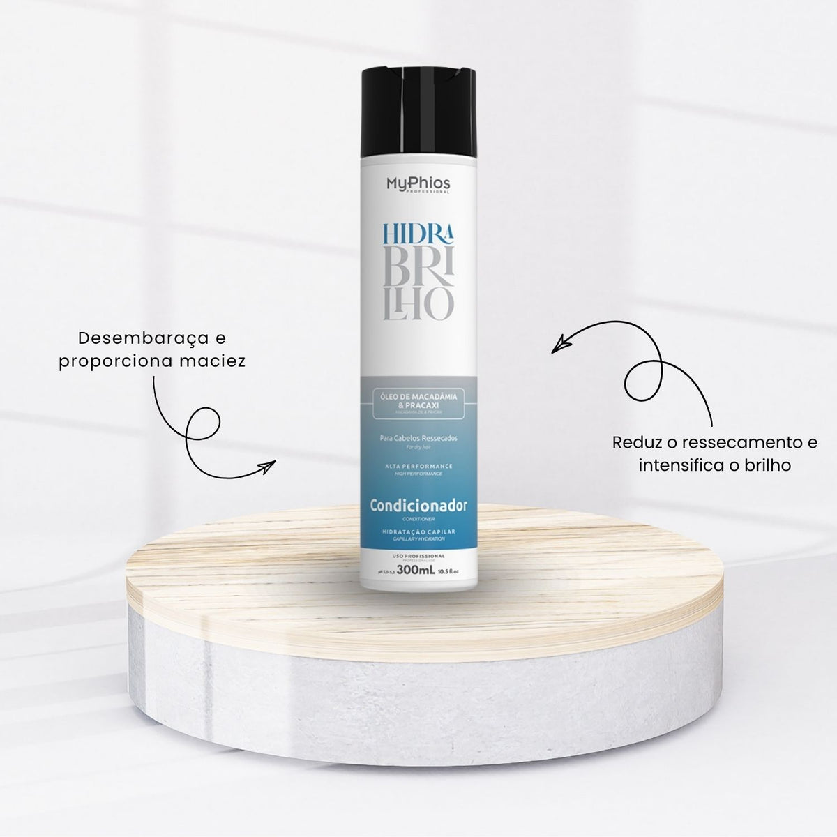 Kit MyPhios Hidra Brilho Shampoo e Condicionador 300 ml