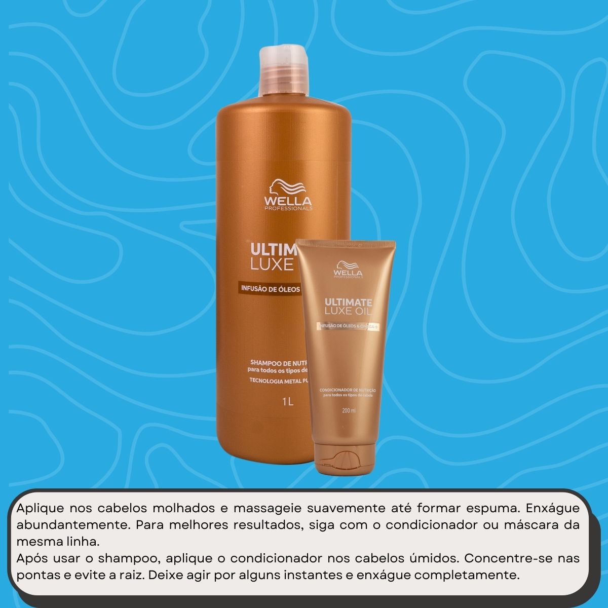 Kit Wella Ultimate Luxe Oil Salão (2 Produtos)
