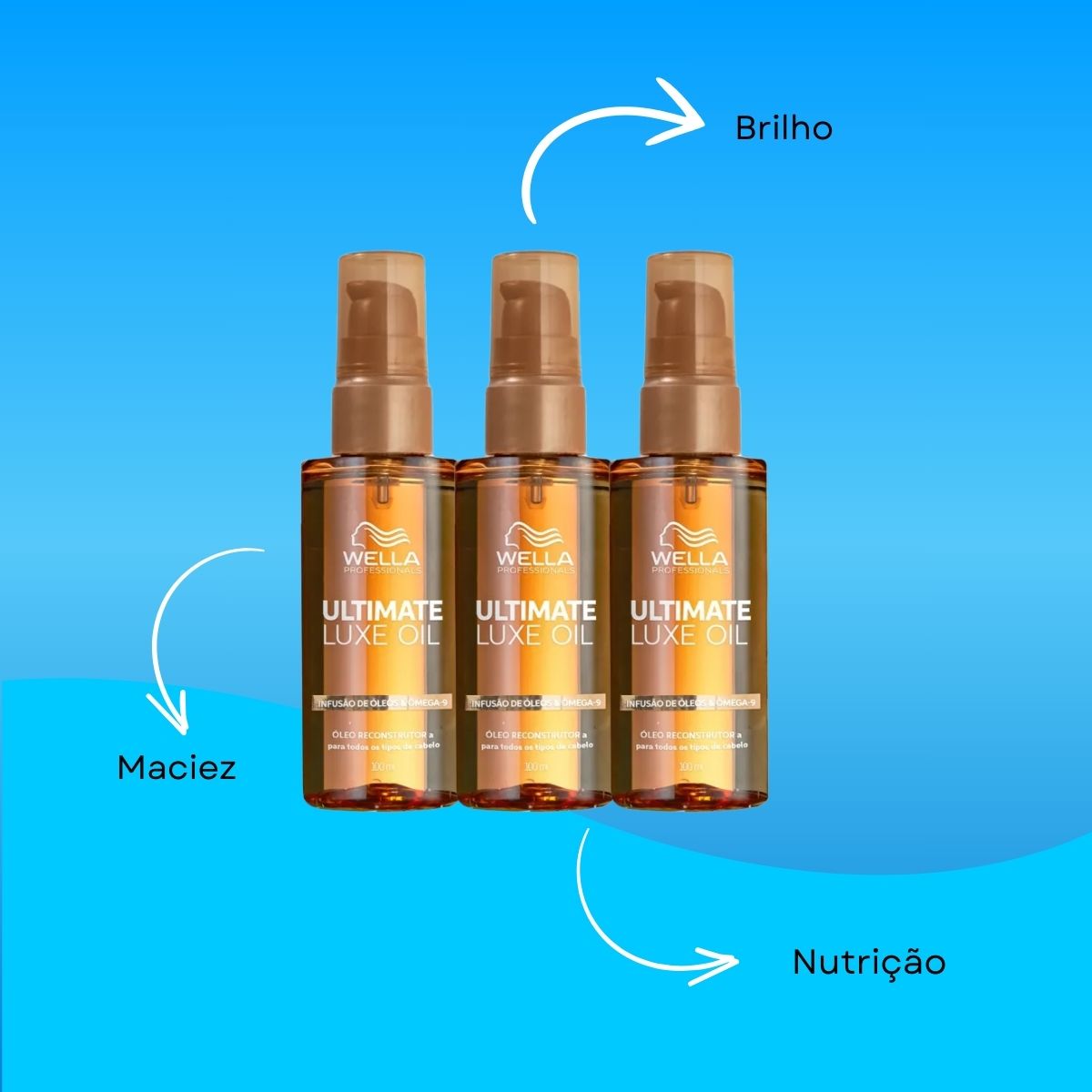 Kit Wella Ultimate Luxe Oil 3 Oleo 100 ml
