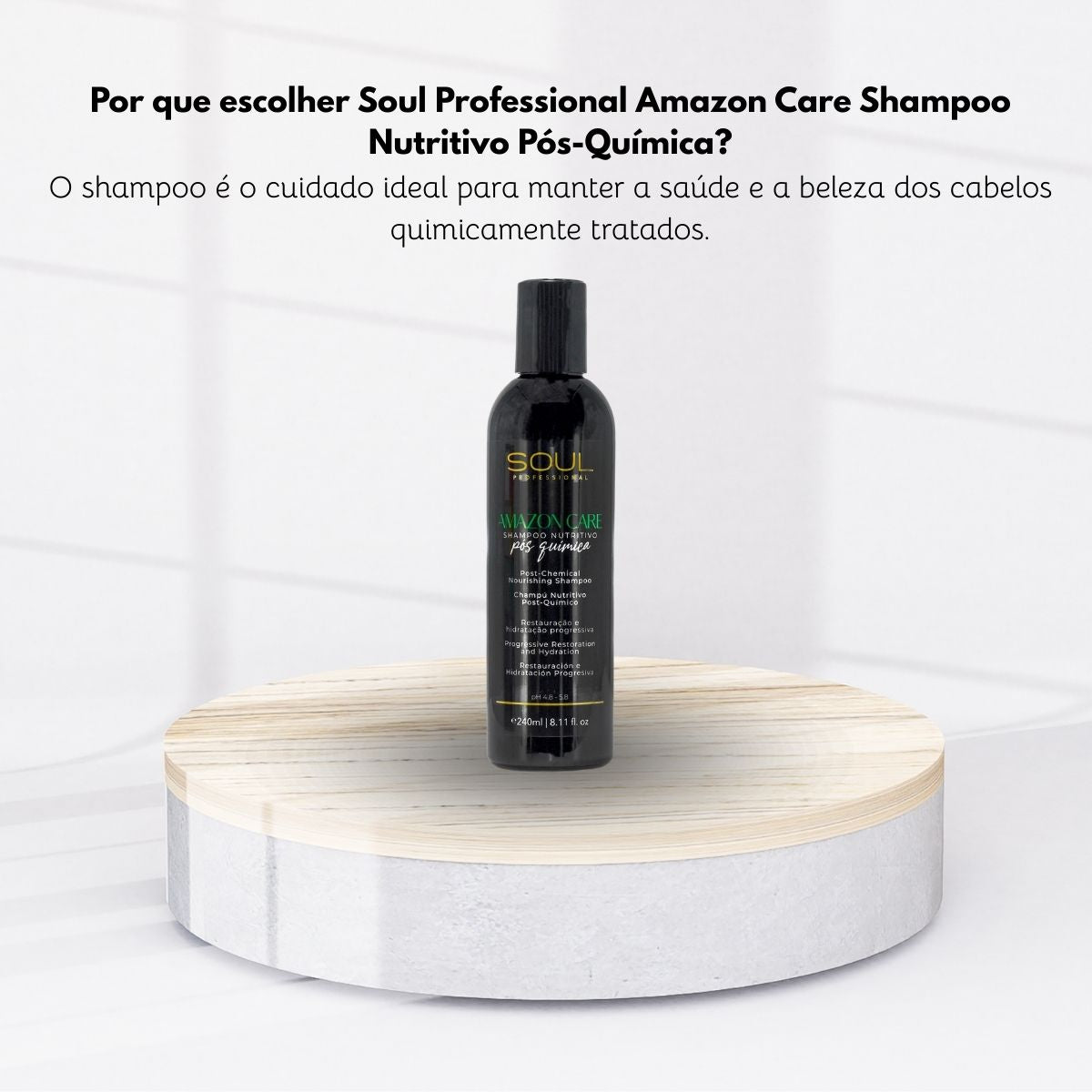 Shampoo Soul Nutritivo Pós Quimica Shampoo Hidratante 240 ml