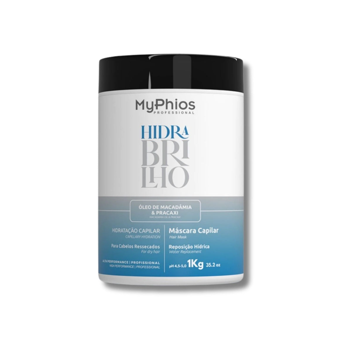 Máscara MyPhios Hidra Brilho Máscara de Hidratação Capilar 1 Litro