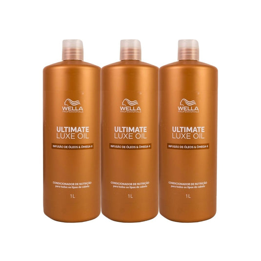 Kit Wella Ultimate Luxe Oil 3 Condicionador 1 Litro