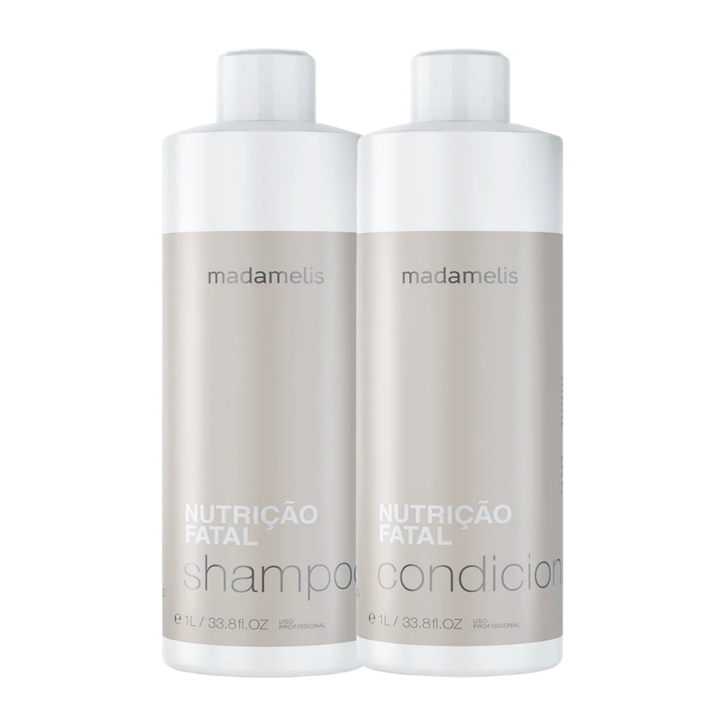 Kit Madamelis Nutrição Fatal Shampoo e Condicionador 1 Litro