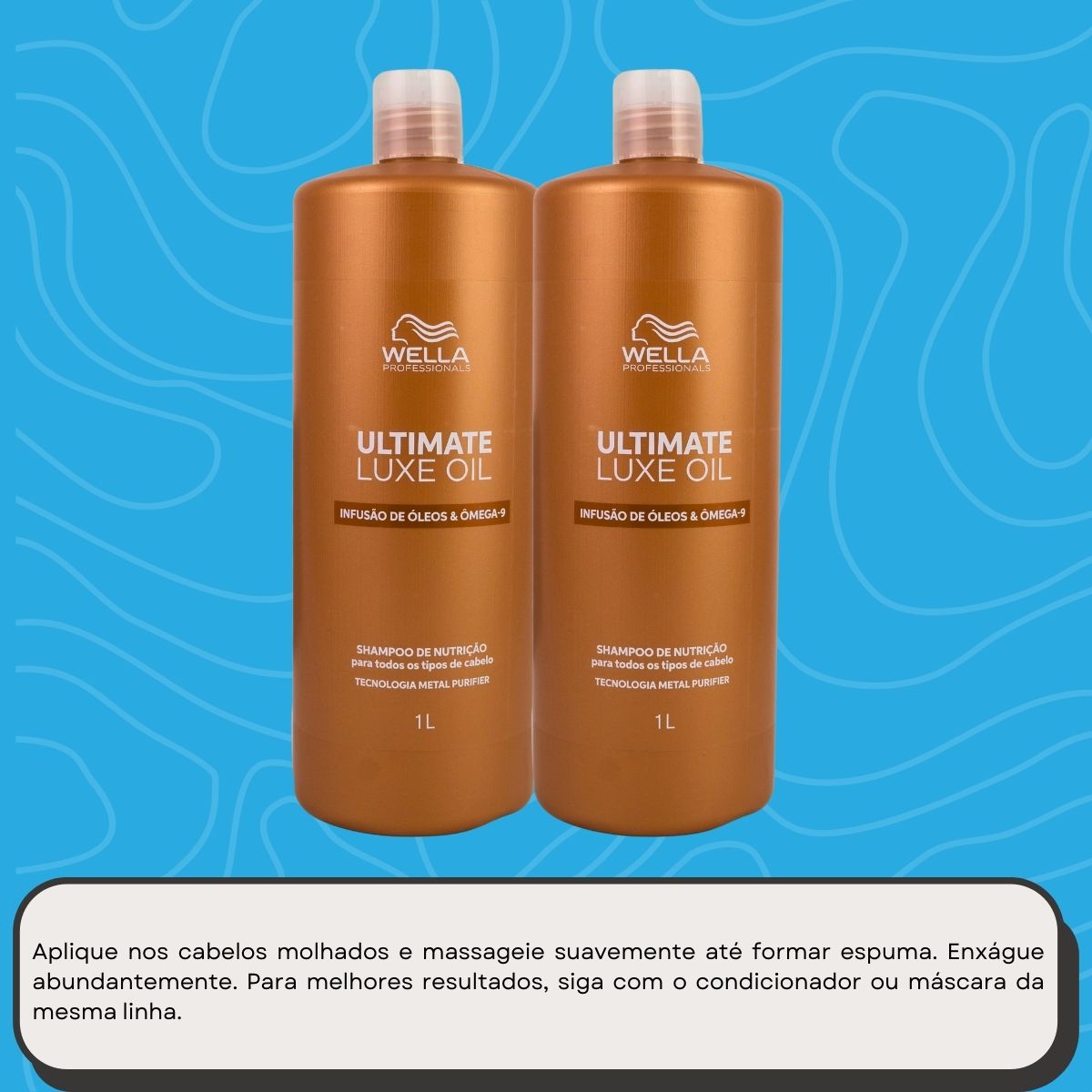 Kit Wella Ultimate Luxe Oil 2 Shampoo 1 Litro