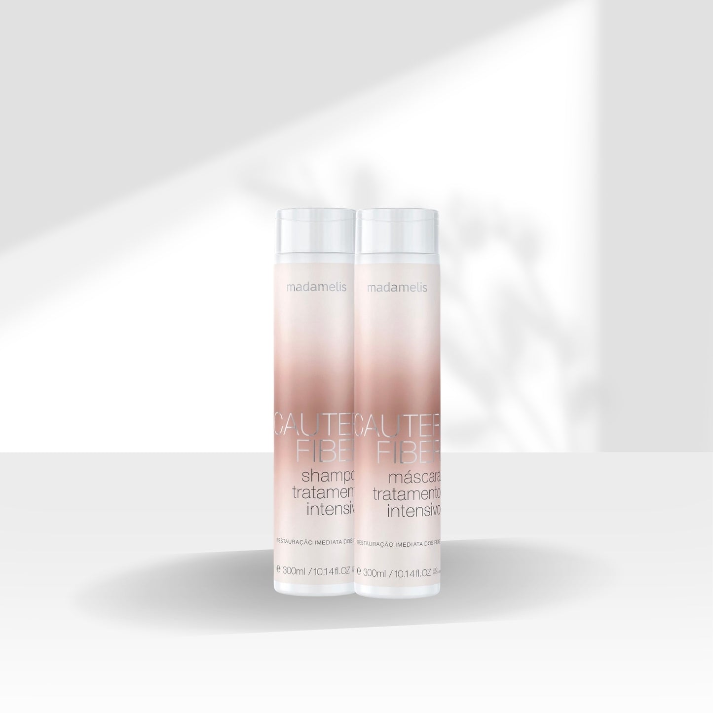 Kit Madamelis Cauter Fiber Shampoo e Máscara 2 x 300 ml