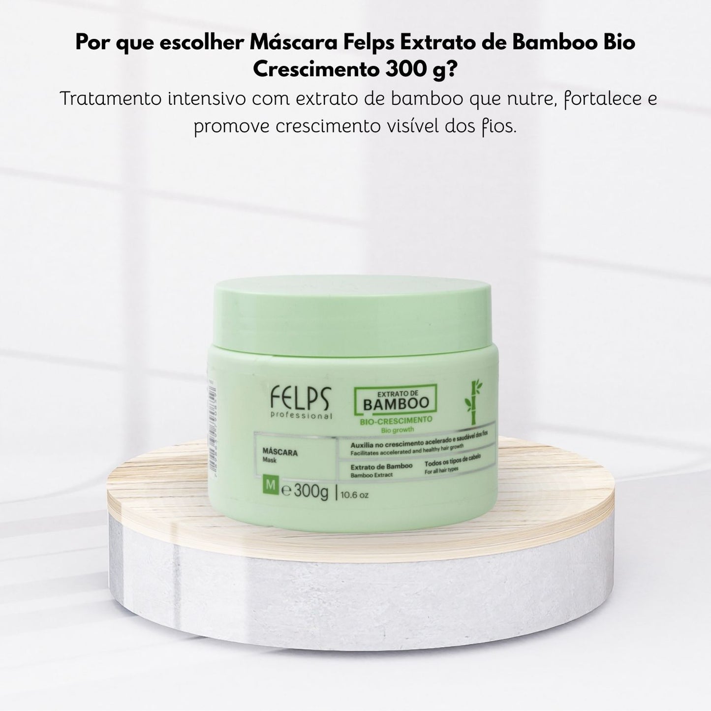 Máscara Felps Extrato de Bamboo Bio Crescimento 300 g
