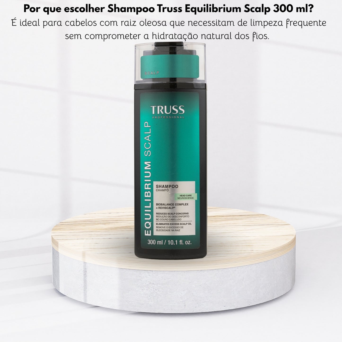 Shampoo Truss Equilibrium Scalp Uso Diário Shampoo para Cabelo Oleoso 300 ml