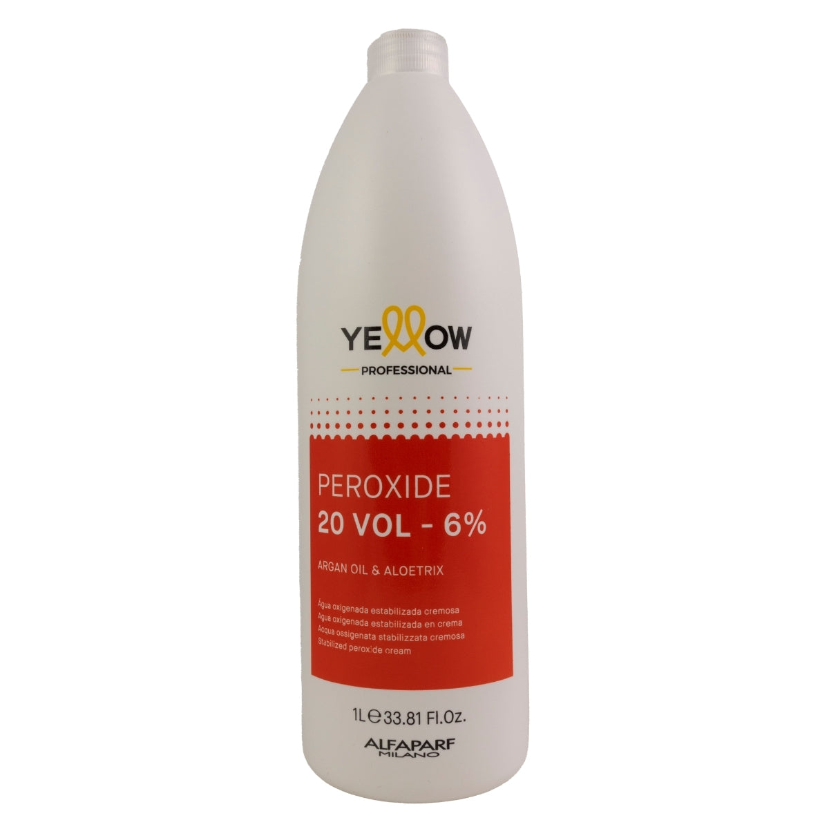 Agua Oxigenada Yellow Estabilizada Cremosa 20 Volume 1 Litro